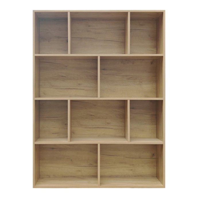 EVERGIN ΒΙΒΛΙΟΘΗΚΗ MDF ΣΕ OAK ΑΠΟΧΡΩΣΗ 100x30x135cm