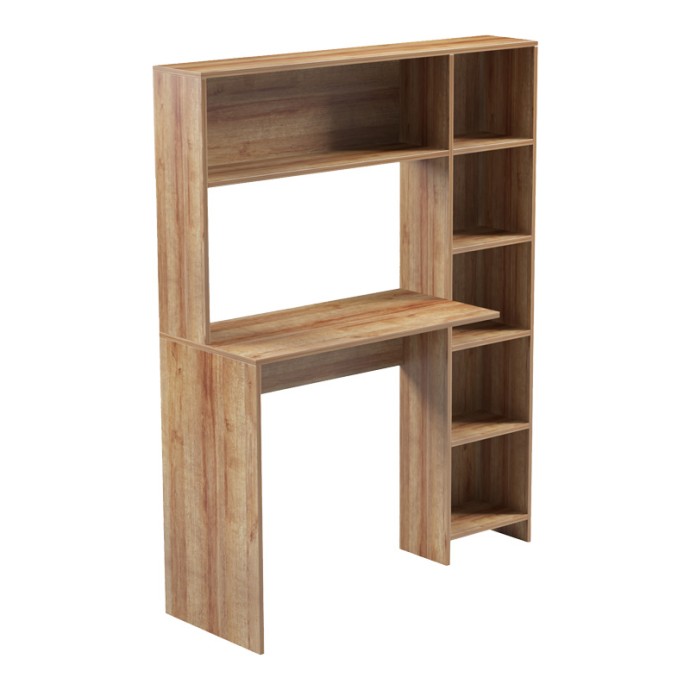 JANSON ΓΡΑΦΕΙΟ ΜΕ ΒΙΒΛΙΟΘΗΚΗ ΣΕ OAK ΑΠΟΧΡΩΣΗ 113.2x40x141.8cm