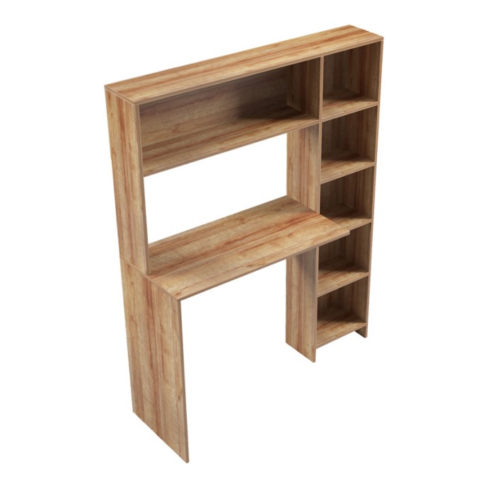 JANSON ΓΡΑΦΕΙΟ ΜΕ ΒΙΒΛΙΟΘΗΚΗ ΣΕ OAK ΑΠΟΧΡΩΣΗ 113.2x40x141.8cm
