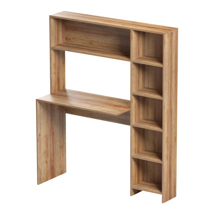 JANSON ΓΡΑΦΕΙΟ ΜΕ ΒΙΒΛΙΟΘΗΚΗ ΣΕ OAK ΑΠΟΧΡΩΣΗ 113.2x40x141.8cm