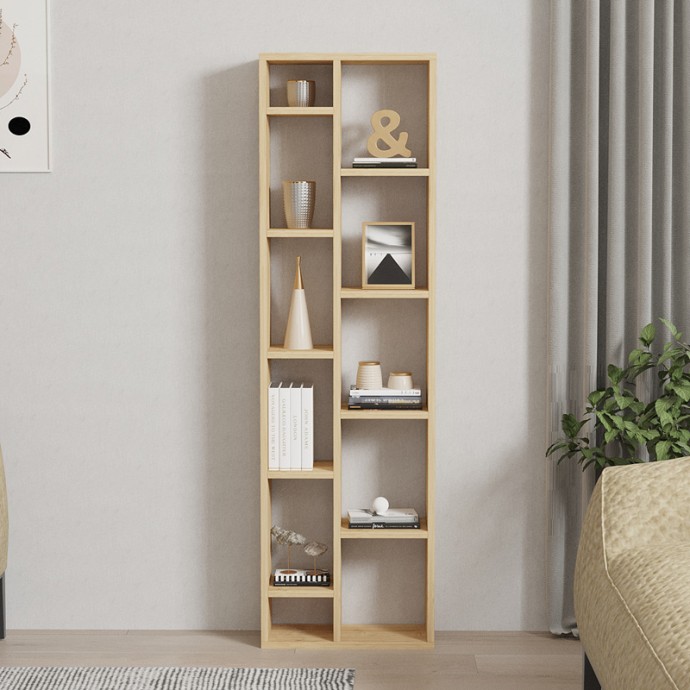 MINICU ΒΙΒΛΙΟΘΗΚΗ ΣΕ OAK ΑΠΟΧΡΩΣΗ  44,4x19,6x150cm
