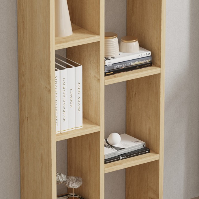 MINICU ΒΙΒΛΙΟΘΗΚΗ ΣΕ OAK ΑΠΟΧΡΩΣΗ  44,4x19,6x150cm