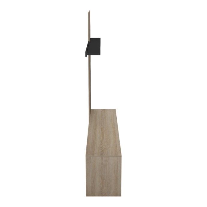 DELFINA ΣΥΝΘΕΤΟ ΣΑΛΟΝΙΟΥ ΣΕ SONOMA ΜΕ ΜΑΥΡΗ ΑΠΟΧΡΩΣΗ 190x40x199.5cm