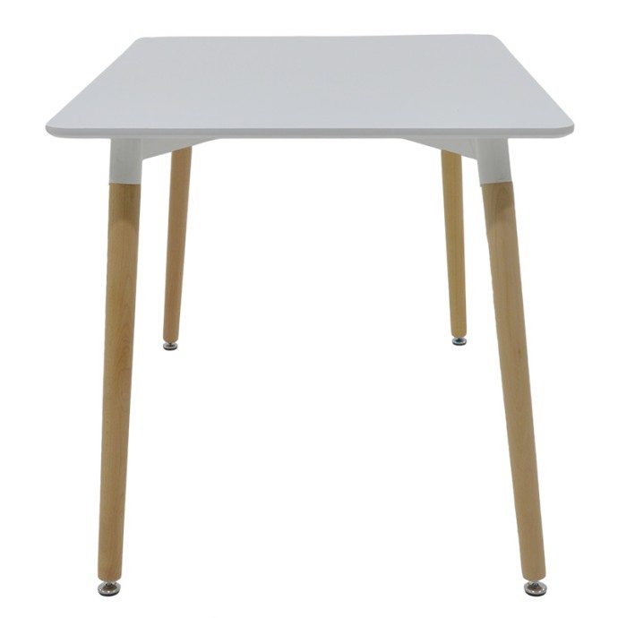 NATALI ΤΡΑΠΕΖΙ MDF ΛΕΥΚΟ-ΠΟΔΙΑ ΦΥΣΙΚΟ 120x80x76cm