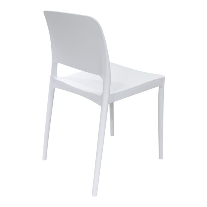 FENXY ΚΑΡΕΚΛΑ PP ΣΕ ΛΕΥΚΗ ΑΠΟΧΡΩΣΗ 38x42x77cm