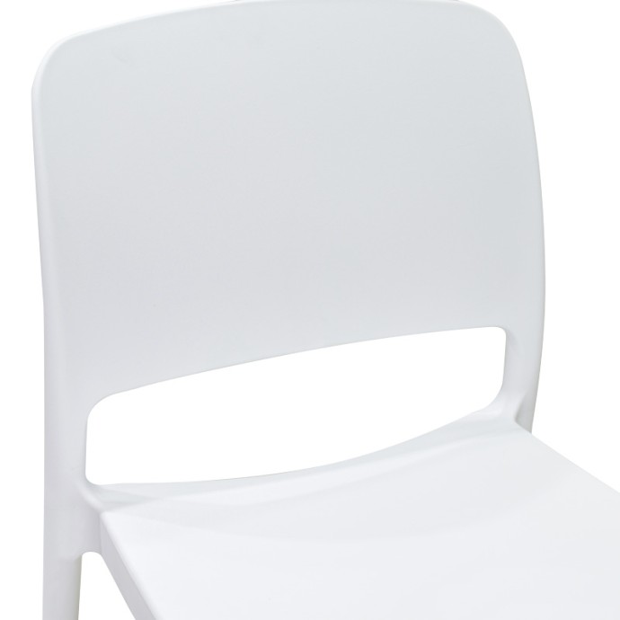 FENXY ΚΑΡΕΚΛΑ PP ΣΕ ΛΕΥΚΗ ΑΠΟΧΡΩΣΗ 38x42x77cm