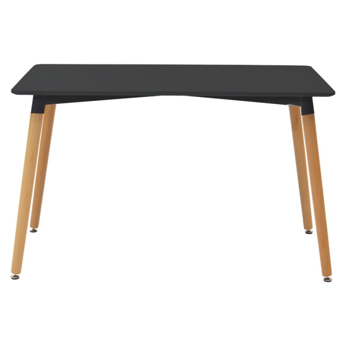 NATALI ΤΡΑΠΕΖΙ MDF ΜΑΥΡΟ-ΠΟΔΙΑ ΦΥΣΙΚΟ 120x80x76cm