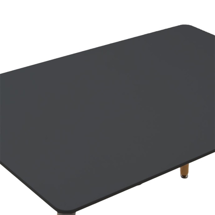 NATALI ΤΡΑΠΕΖΙ MDF ΜΑΥΡΟ-ΠΟΔΙΑ ΦΥΣΙΚΟ 120x80x76cm