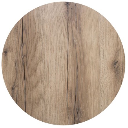 HPL (HIGH PRESSURE LAMINATED) ΕΠΙΦΑΝΕΙΑ ΤΡΑΠΕΖΙΟΥ Φ70cm/12mm ΑΠΟΧΡΩΣΗ NATURAL WOOD, ΕΞΩΤΕΡΙΚΟΥ ΧΩΡΟΥ