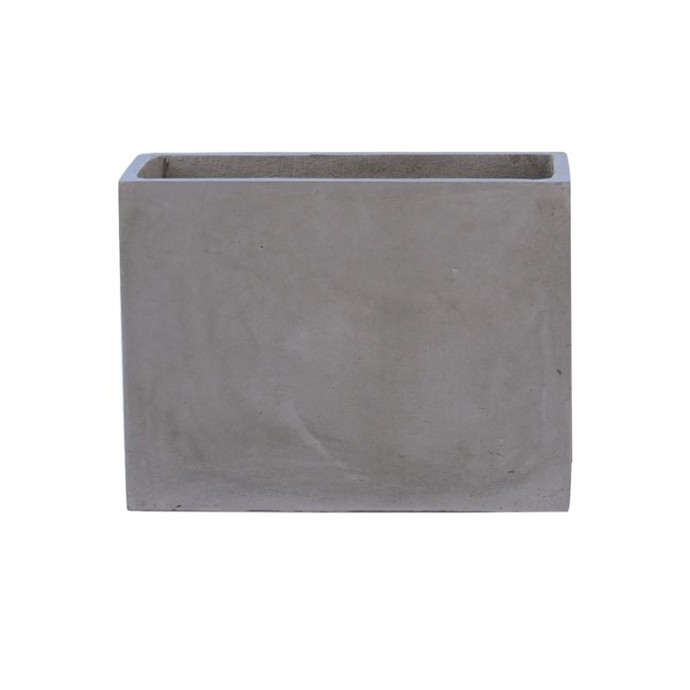 FLOWER POT-2 CEMENT GREY 60X30X45CM