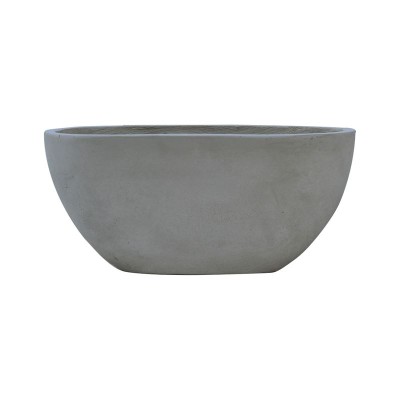 FLOWER POT-4 CEMENT GREY 56X27X26CM