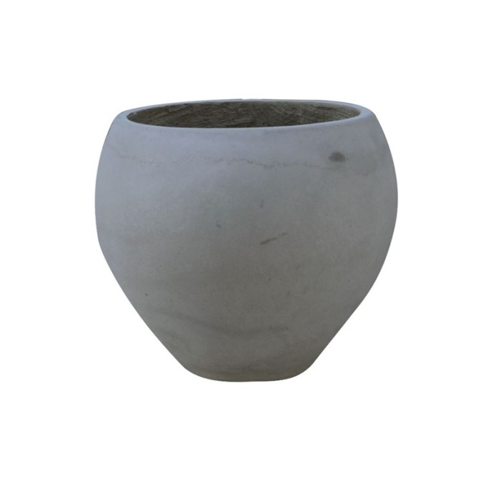 FLOWER POT-5 CEMENT GREY Φ43X32CM