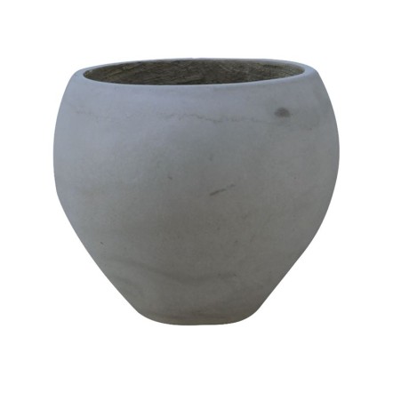 FLOWER POT-5 CEMENT GREY Φ55X40CM