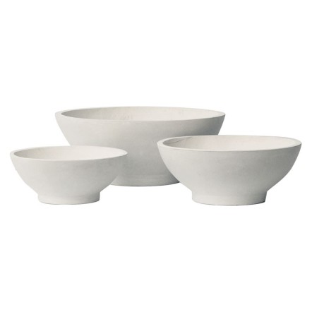 FLOWER POT-9  SET 3 ΤΕΜΑΧΙΩΝ ΑΠΟΧΡΩΣΗ MILK WHITE