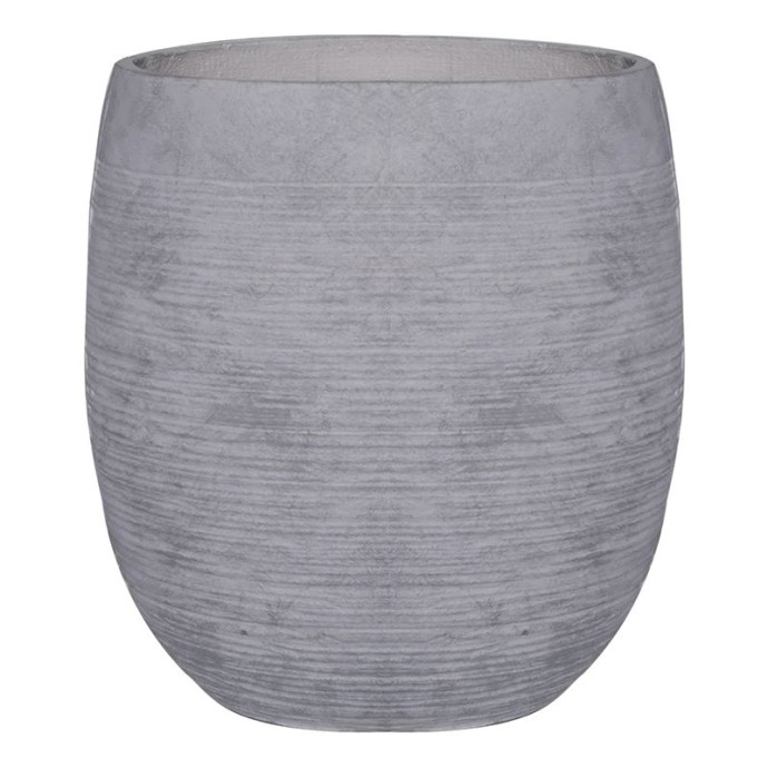 FLOWER POT-8 Φ48x52cm ΑΠΟΧΡΩΣΗ LIGHT GREY WASH