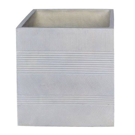 FLOWER POT-11 45x45x45cm ΣΑΓΡΕ ΑΠΟΧΡΩΣΗ BEIGE