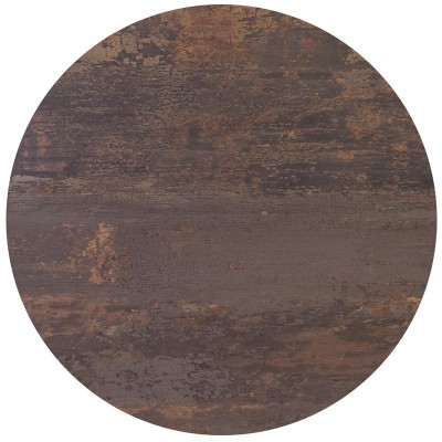 HPL (HIGH PRESSURE LAMINATED) ΕΠΙΦΑΝΕΙΑ ΤΡΑΠΕΖΙΟΥ Φ70cm/12mm ΑΠΟΧΡΩΣΗ WALNUT VINTAGE