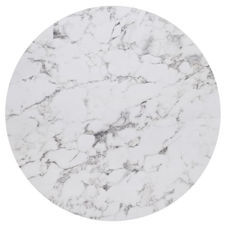 HPL (HIGH PRESSURE LAMINATED) ΕΠΙΦΑΝΕΙΑ ΤΡΑΠΕΖΙΟΥ Φ70cm/12mm ΑΠΟΧΡΩΣΗ MARBLE