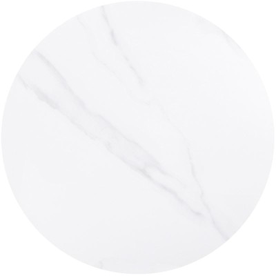 SINTERED STONE ΕΠΙΦΑΝΕΙΑ ΤΡΑΠΕΖΙΟΥ Φ60cm/11mm ΑΠΟΧΡΩΣΗ WHITE MARBLE (MDF ΓΙΑ ΣΤΗΡΙΞΗ ΒΑΣΗΣ)