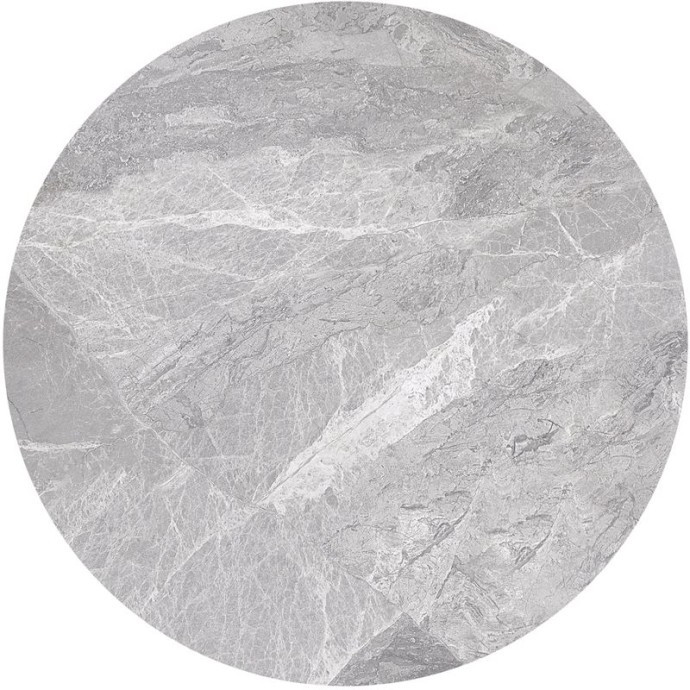 SINTERED STONE ΕΠΙΦΑΝΕΙΑ ΤΡΑΠΕΖΙΟΥ Φ60cm/11mm ΑΠΟΧΡΩΣΗ GREY MARBLE (MDF ΓΙΑ ΣΤΗΡΙΞΗ ΒΑΣΗΣ)