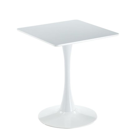 BREAK ΤΡΑΠΕΖΙ MDF ΜΑΥΡΟ ΒΑΣΗ ΜΕΤΑΛΛΟ ΒΑΦΗ ΜΑΥΡΟ 60x60x75cm