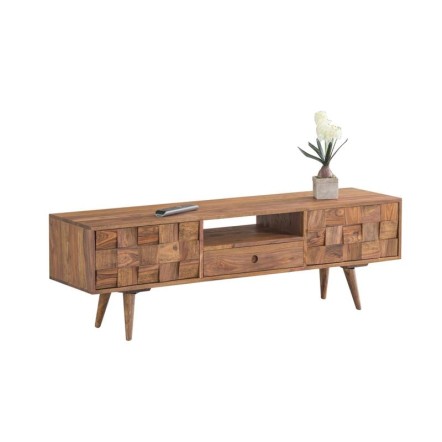 TEKA-W ΕΠΙΠΛΟ TV ΞΥΛΟ ΑΚΑΚΙΑ ΦΥΣΙΚΟ 140x35x45cm