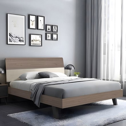 VANITY ΚΡΕΒΑΤΙ ΔΙΠΛΟ ΓΙΑ ΣΤΡΩΜΑ 160X200CM ΑΠΟΧΡΩΣΗ SONOMA OAK-CREAM