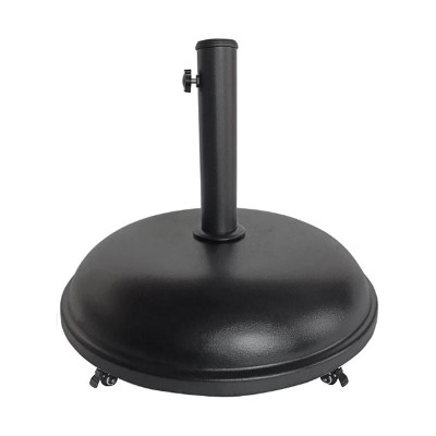 ΒΑΣΗ ΟΜΠΡΕΛΑΣ Φ50 H.13,5CM (35 KG) ΤΣΙΜΕΝΤΟ/ΜΕΤΑΛΛΟ ΜΑΥΡΟ