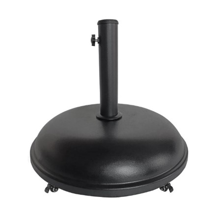 ΒΑΣΗ ΟΜΠΡΕΛΑΣ Φ50 H.13,5CM (35 KG) ΤΣΙΜΕΝΤΟ/ΜΕΤΑΛΛΟ ΜΑΥΡΟ