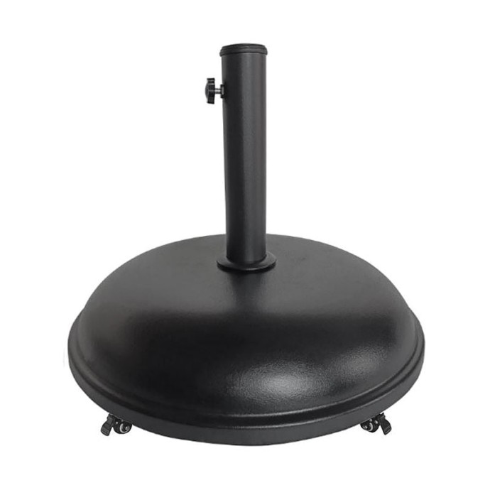 ΒΑΣΗ ΟΜΠΡΕΛΑΣ Φ50 H.13,5CM (35 KG) ΤΣΙΜΕΝΤΟ/ΜΕΤΑΛΛΟ ΜΑΥΡΟ