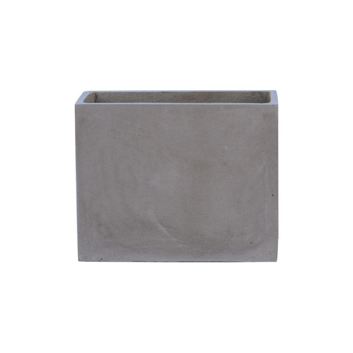 FLOWER POT-2 CEMENT GREY 50X20X40CM