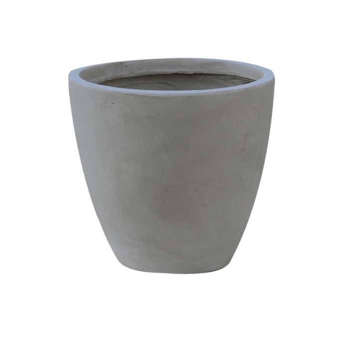 FLOWER POT-3 CEMENT GREY Φ44X37CM