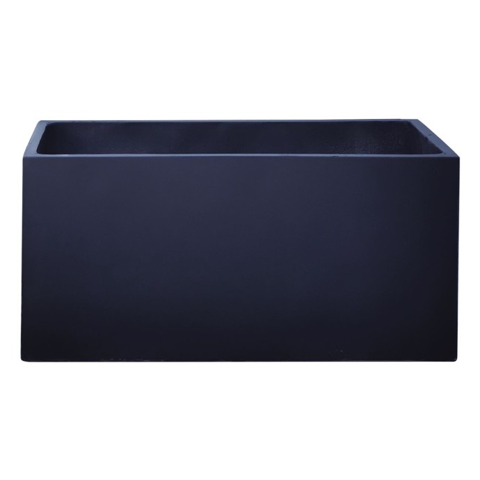 FLOWER POT-12 122x55x55cm ΑΠΟΧΡΩΣΗ DARK GREY