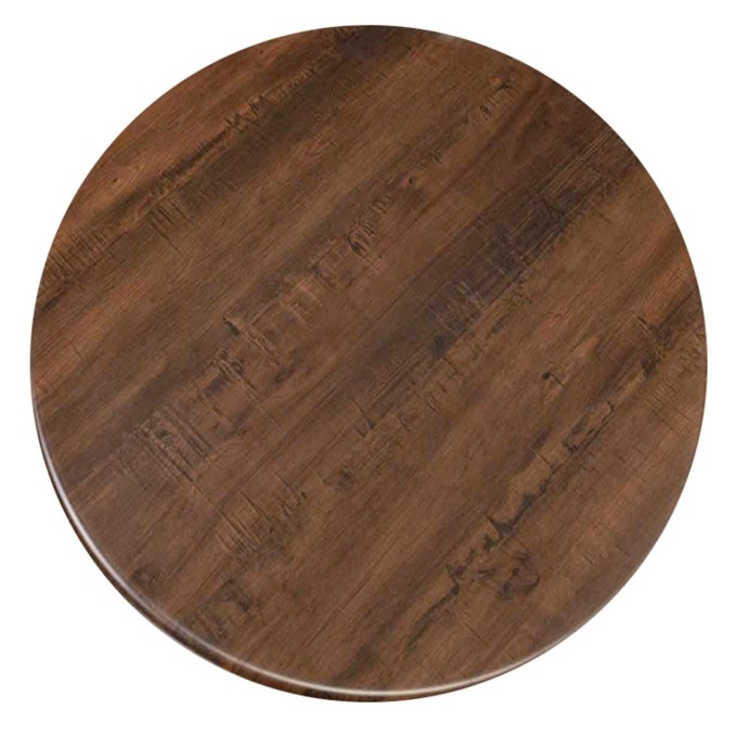 CONTRACT SLIQ NORMAL ΕΠΙΦΑΝΕΙΑ ΤΡΑΠΕΖΙΟΥ Φ60cm/16mm Τ.WERZALIT, ΑΠΟΧΡΩΣΗ WALNUT