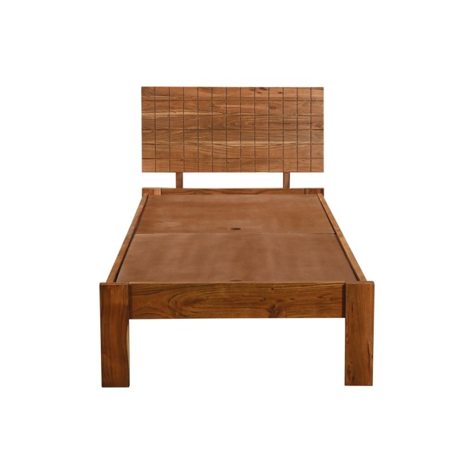 CAPITAL ΚΡΕΒΑΤΙ ΜΟΝΟ 94X205X72CM (ΓΙΑ ΣΤΡΩΜΑ 90X200CM) ΑΚΑΚΙΑ ΦΥΣΙΚΟ