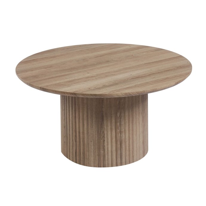 DIAZ SET 2 ΤΡΑΠΕΖΑΚΙΑ ΣΑΛΟΝΙΟΥ ΚΑΘΙΣΤΙΚΟΥ Φ50cm+Φ80cm ΜDF ΑΠΟΧΡΩΣΗ SONOMA