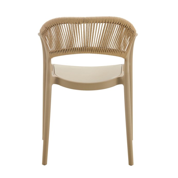 DONNA ΠΟΛΥΘΡΟΝΑ ΣΤΟΙΒΑΖΟΜΕΝΗ, PP-UV TORTORA, ROPE WICKER ΦΥΣΙΚΟ