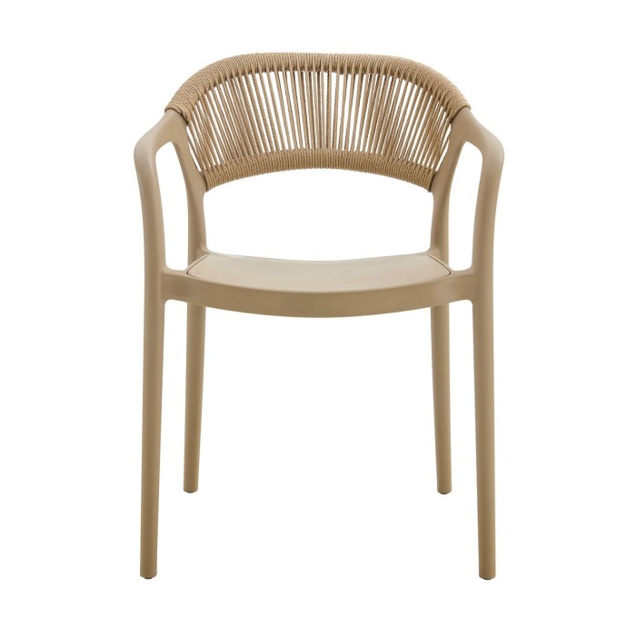 DONNA ΠΟΛΥΘΡΟΝΑ ΣΤΟΙΒΑΖΟΜΕΝΗ, PP-UV TORTORA, ROPE WICKER ΦΥΣΙΚΟ