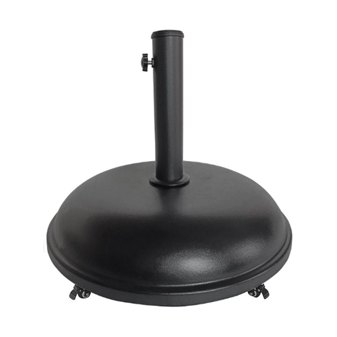 ΒΑΣΗ ΟΜΠΡΕΛΑΣ Φ50 H.13,5CM (35 KG) ΤΣΙΜΕΝΤΟ/ΜΕΤΑΛΛΟ ΜΑΥΡΟ